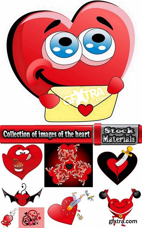 Collection of images of the heart vector image #2-25 Eps