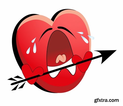 Collection of images of the heart vector image #2-25 Eps