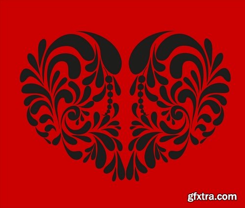 Collection of images of the heart vector image #2-25 Eps