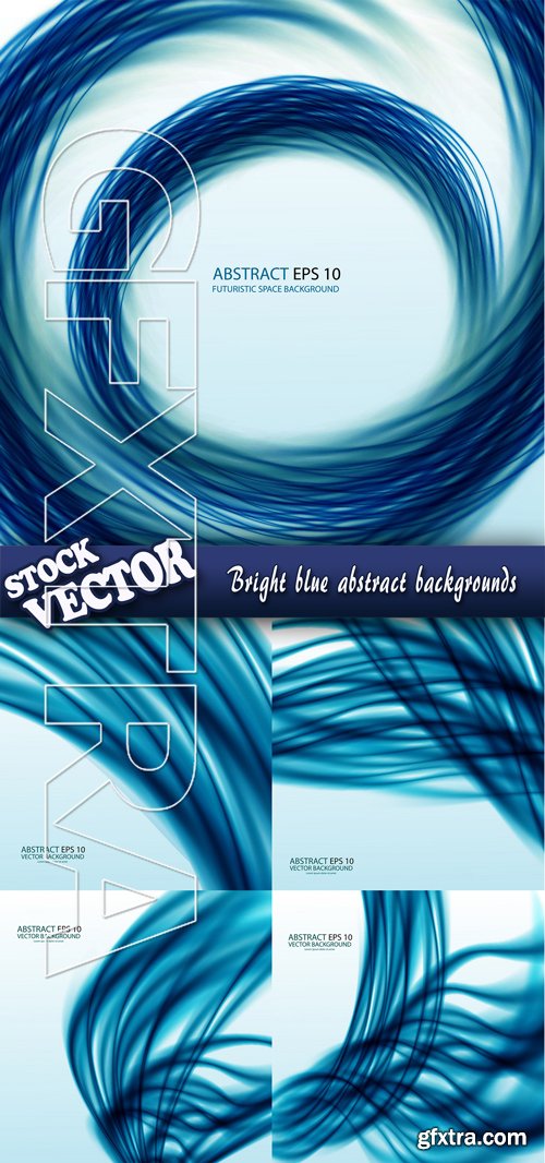 Stock Vector - Bright blue abstract backgrounds