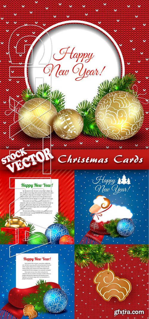 Stock Vector - Christmas Cards