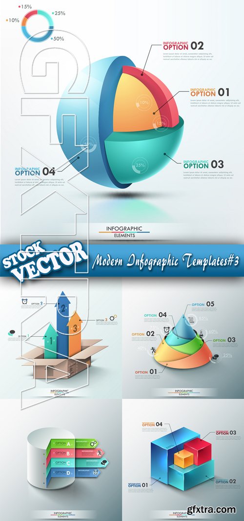 Stock Vector - Modern Infographic Templates#3
