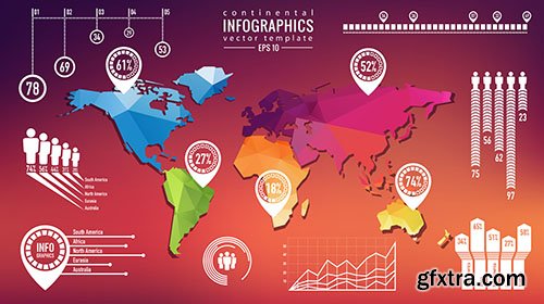 SS Design World Maps, 25xEPS