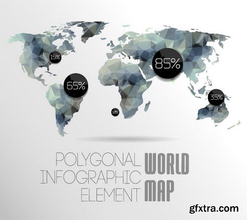 SS Design World Maps, 25xEPS