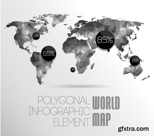 SS Design World Maps, 25xEPS