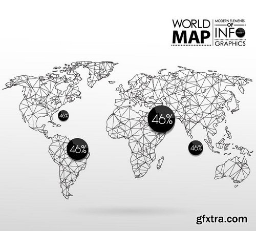 SS Design World Maps, 25xEPS