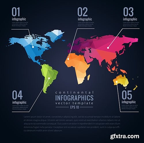 SS Design World Maps, 25xEPS