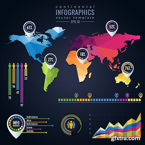 SS Design World Maps, 25xEPS