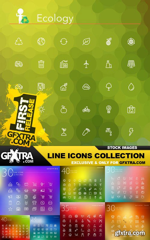 Line Icons Collection - 25 Vector