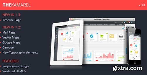 ThemeForest - The Kamarel v1.3 - Reponsive Admin Templates - FULL