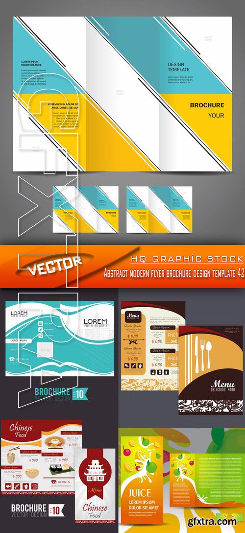 Stock Vector - Abstract modern flyer brochure design template 42