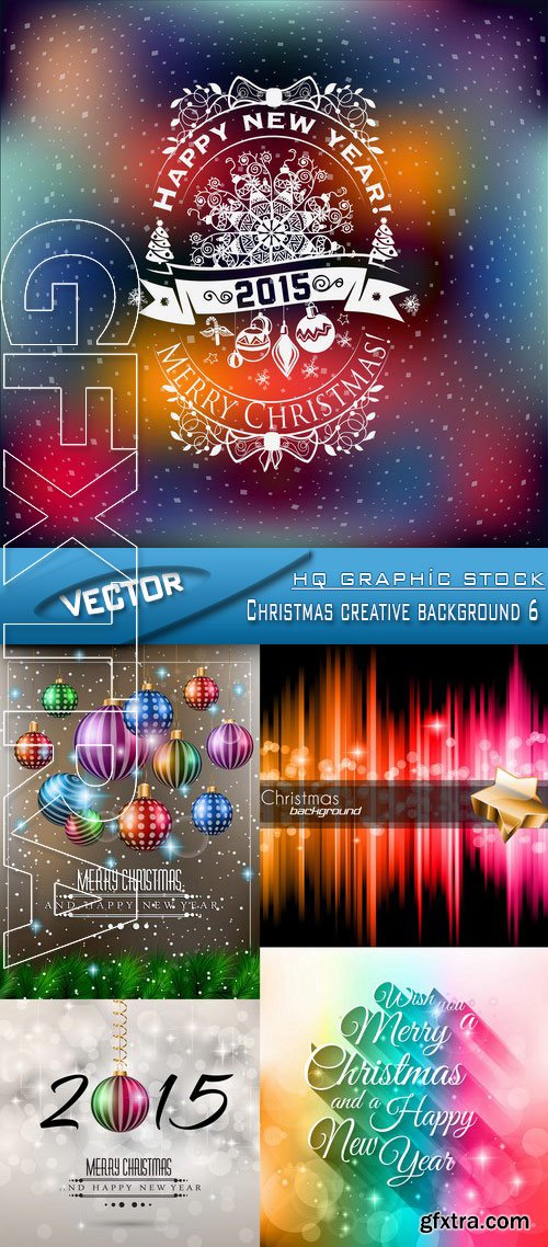 Stock Vector - Christmas creative background 6