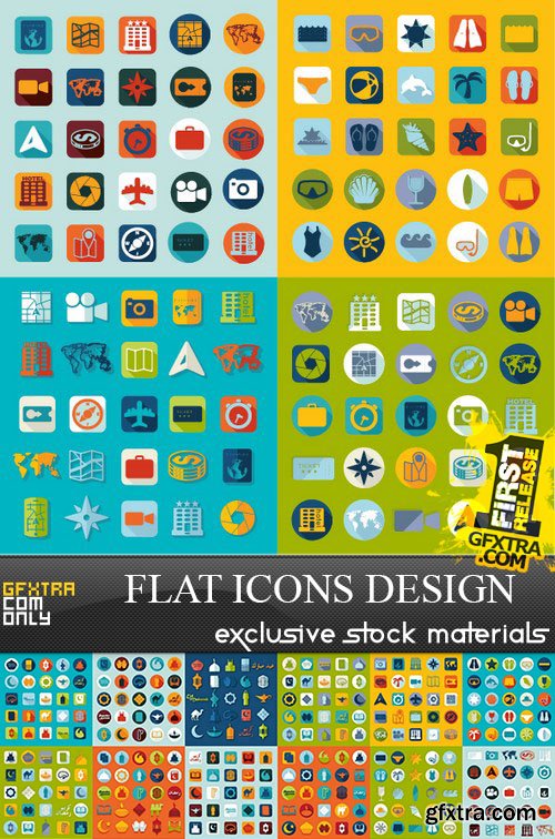 Flat Design Vector Collection, 25xEPS