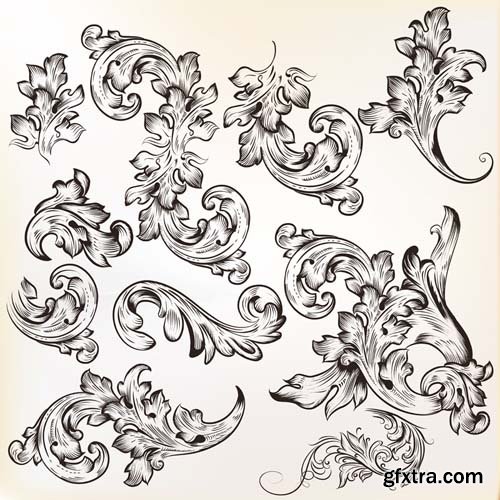 Decorative Vector Swirls - 25x EPS