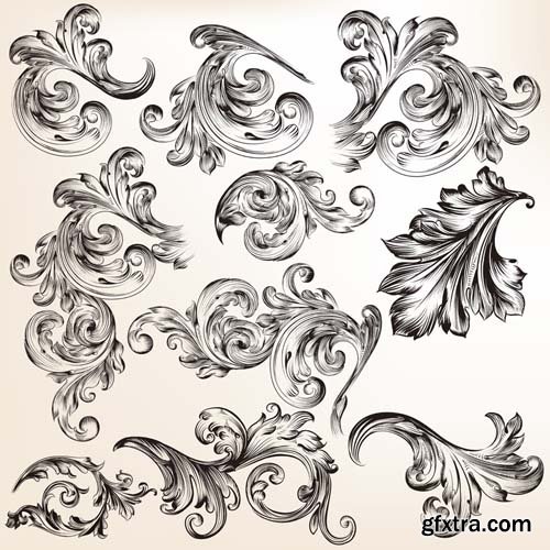 Decorative Vector Swirls - 25x EPS