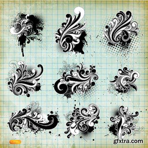 Decorative Vector Swirls - 25x EPS