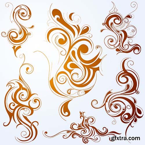 Decorative Vector Swirls - 25x EPS