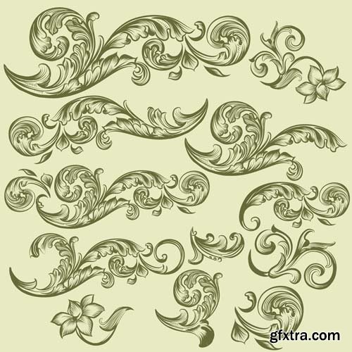 Decorative Vector Swirls - 25x EPS