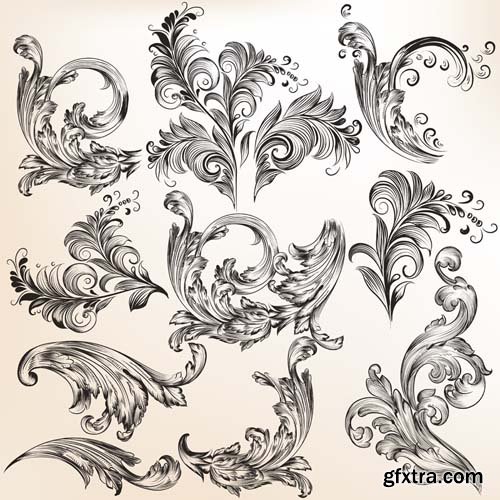 Decorative Vector Swirls - 25x EPS