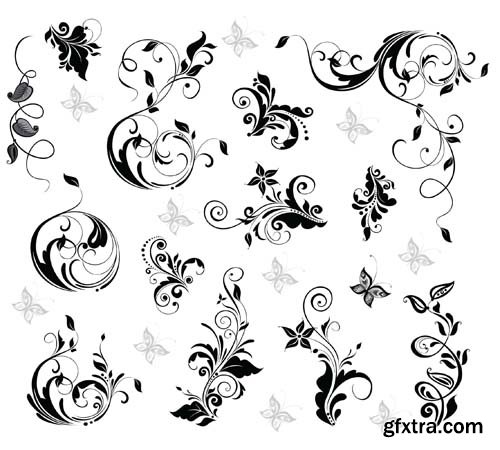 Decorative Vector Swirls - 25x EPS