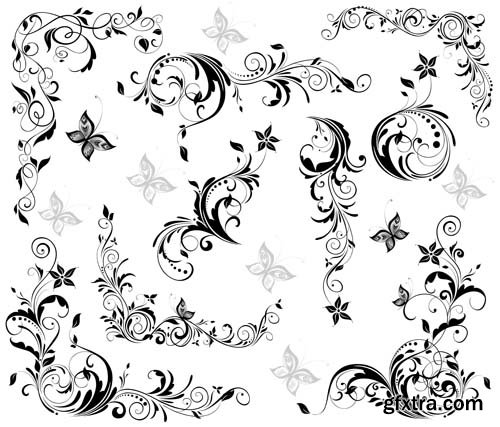 Decorative Vector Swirls - 25x EPS