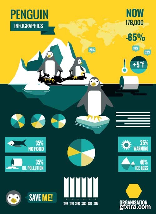 Flat Infographics Set - 26x EPS