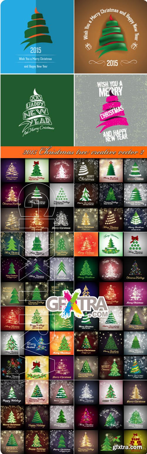 2015 Christmas tree creative vector 2