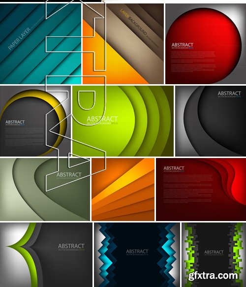 Stock Vectors - Abstract Background Paper 2, 25xEPS