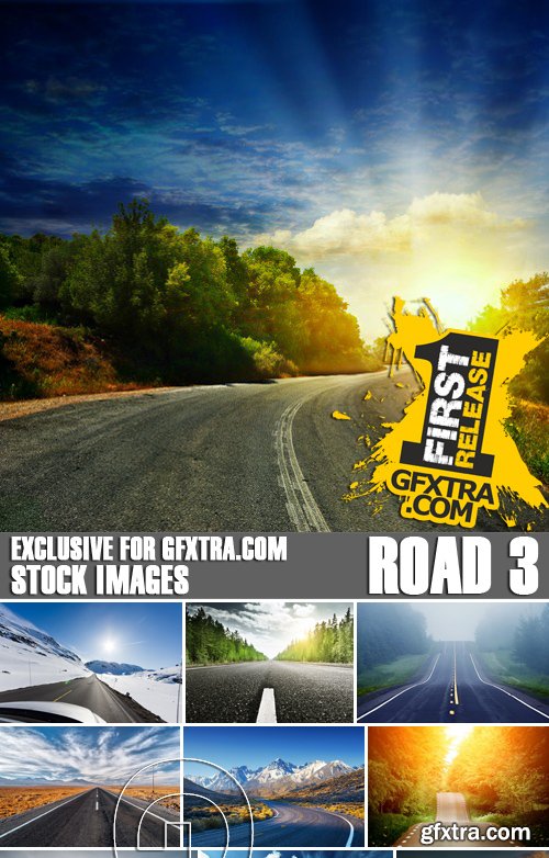 Stock Photos - Road 3, 25xJPG