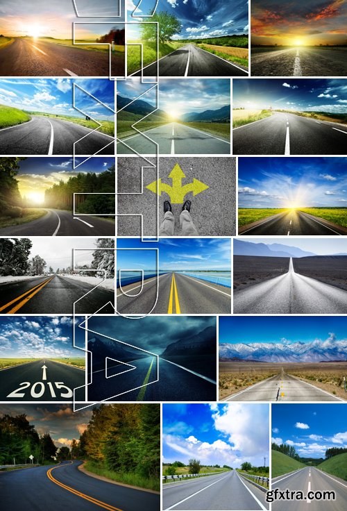 Stock Photos - Road 3, 25xJPG