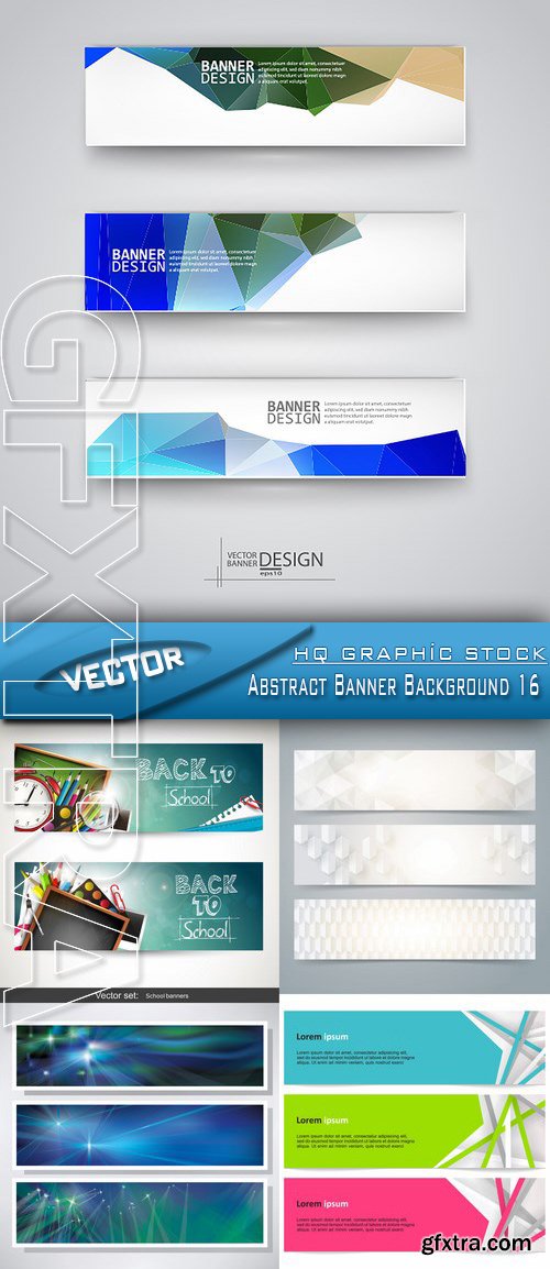 Stock Vector - Abstract Banner Background 16