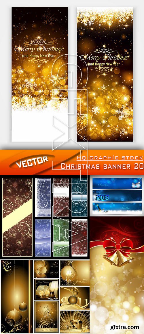 Stock Vector - Christmas banner 20