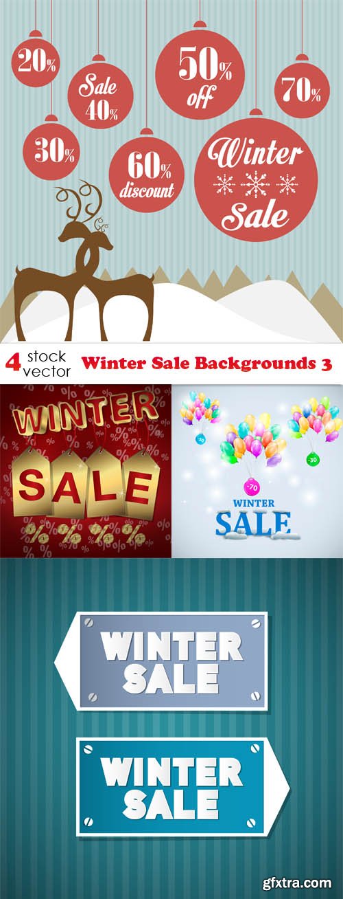 Vectors - Winter Sale Backgrounds 3