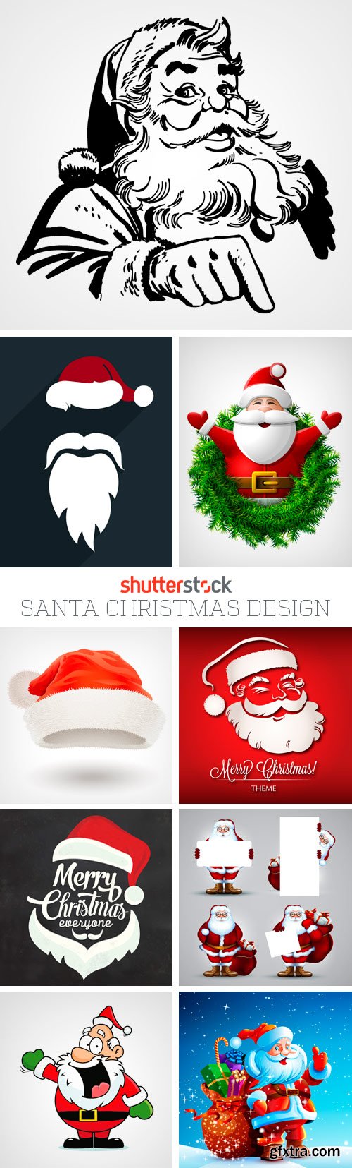 Amazing SS - Santa Christmas Design, 25xEPS