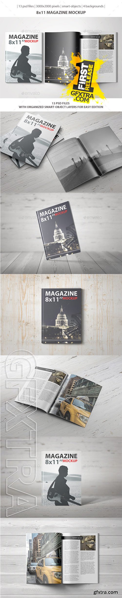 GraphicRiver - 8x11 Magazine Mockup 9694826