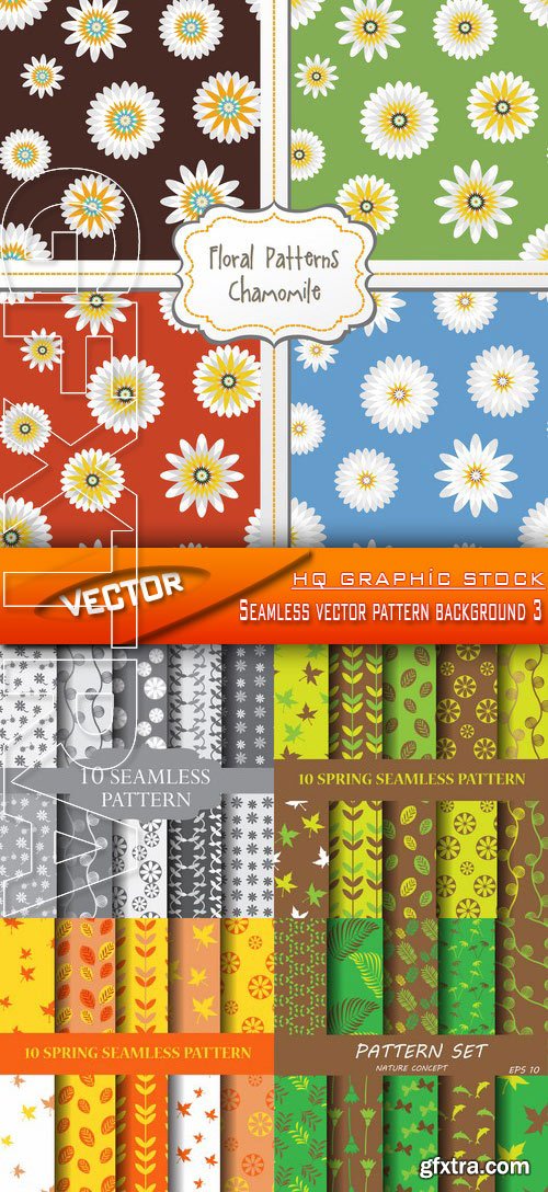 Stock Vector - Seamless vector pattern background 3