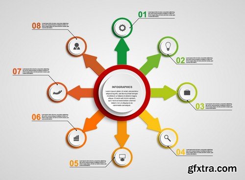 Stock Vectors - Business Infographic 6, 25xEPS