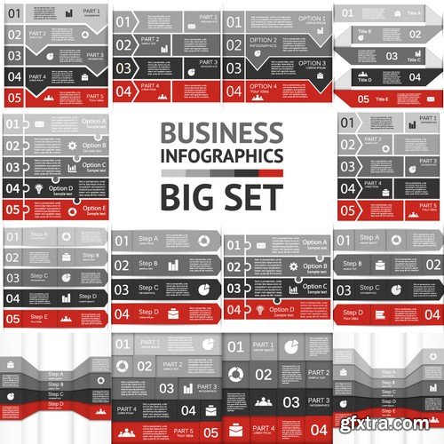 Stock Vectors - Business Infographic 6, 25xEPS