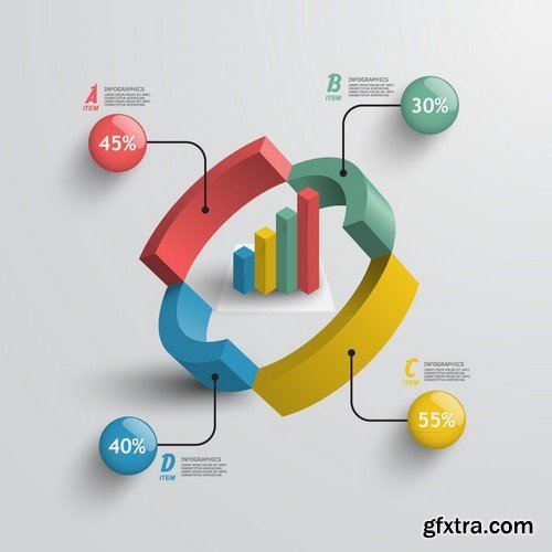 Stock Vectors - Business Infographic 6, 25xEPS