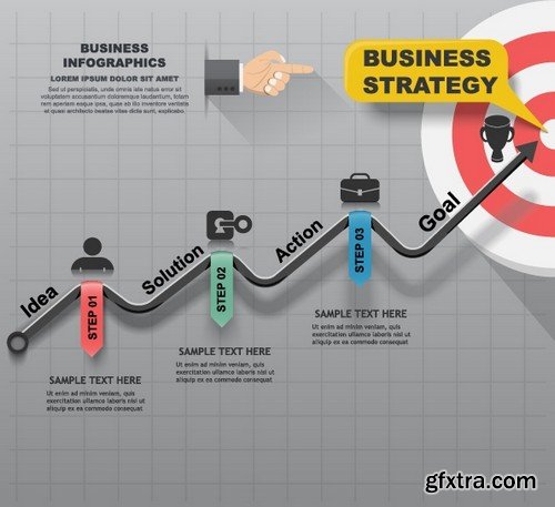 Stock Vectors - Business Infographic 6, 25xEPS