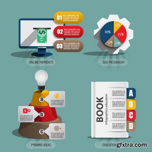 Stock Vectors - Business Infographic 6, 25xEPS