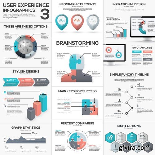 Stock Vectors - Business Infographic 6, 25xEPS