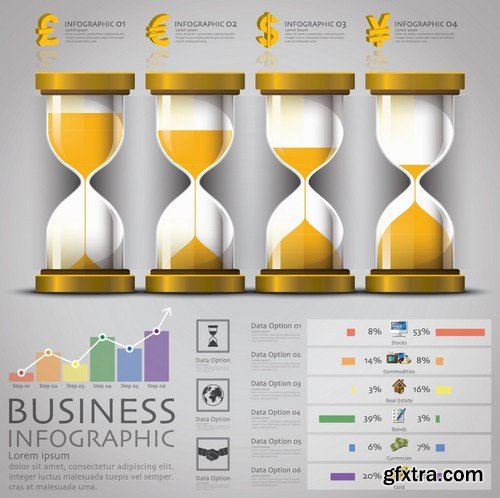 Stock Vectors - Business Infographic 6, 25xEPS