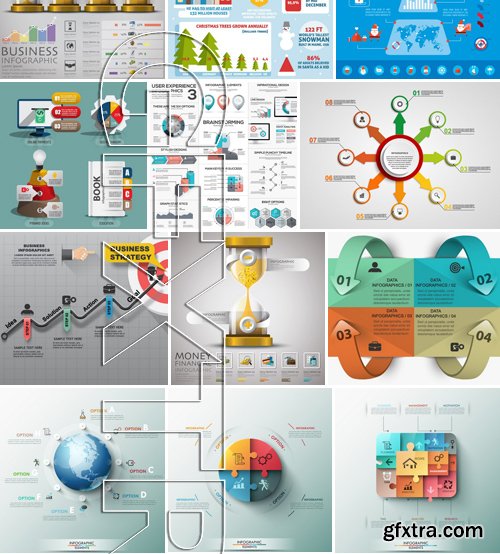 Stock Vectors - Business Infographic 6, 25xEPS