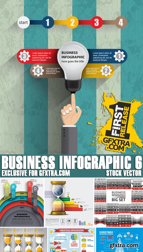 Stock Vectors - Business Infographic 6, 25xEPS