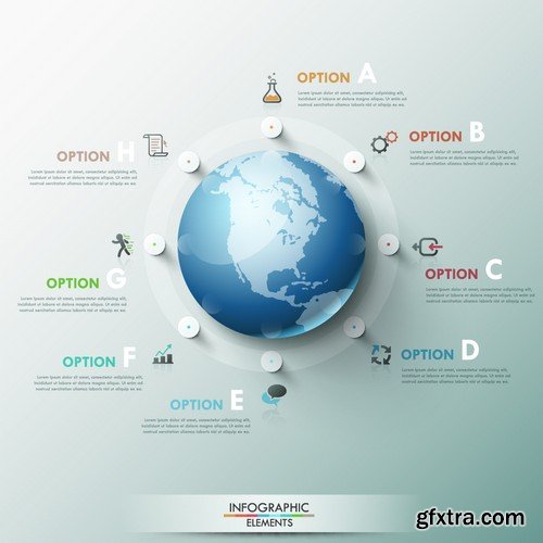 Stock Vectors - Business Infographic 6, 25xEPS