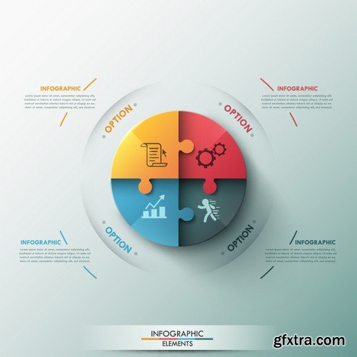 Stock Vectors - Business Infographic 6, 25xEPS