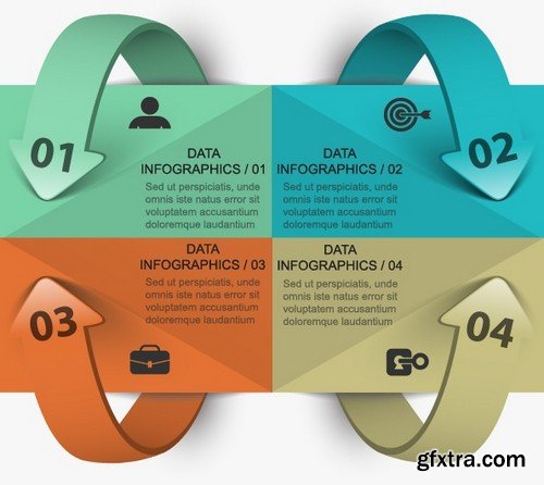 Stock Vectors - Business Infographic 6, 25xEPS