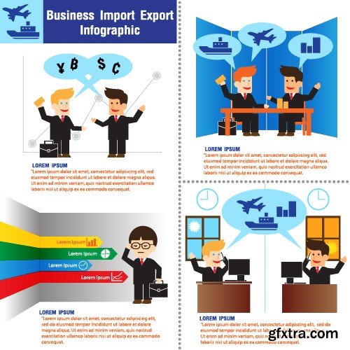 Stock Vectors - Business Infographic 6, 25xEPS