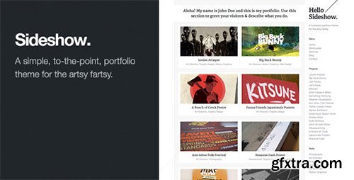 ThemeForest - Sideshow v1.2.1 - Funktastic Portfolio WordPress Theme